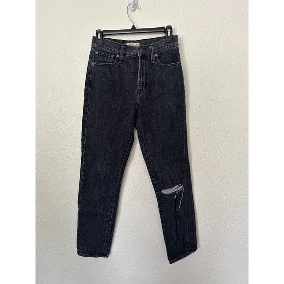 Madewell The Perfect Vintage Jean in Roxstone Wash: Knee-Rip Edition Size 25 - Picture 2 of 9